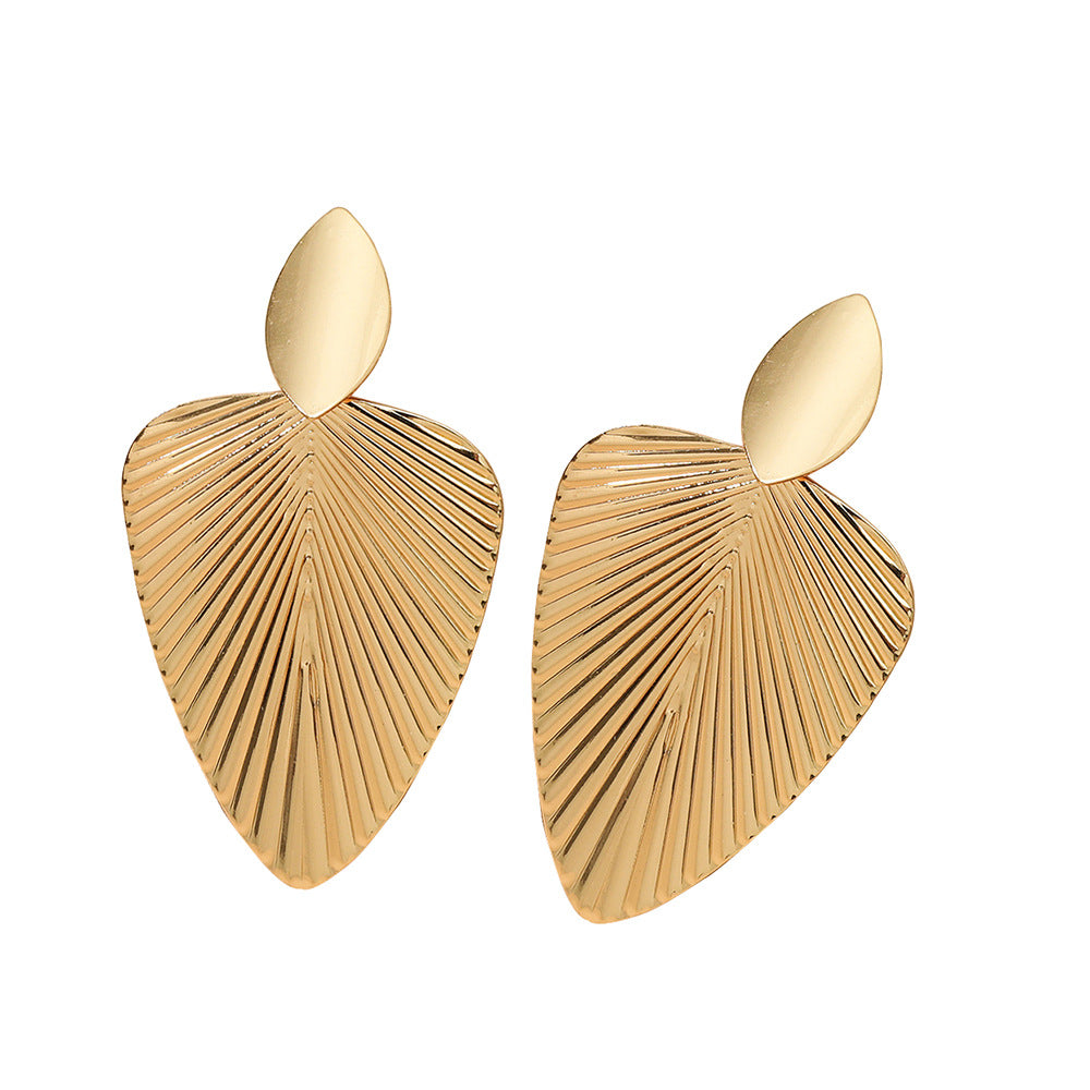 Wholesale Personalized exaggerated geometric metal earrings